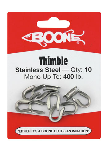 Boone Stainless Steel Thimble 400 lb.