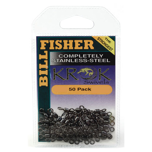 Billfisher KROK Stainless Steel Swivels (50 Pack) - Click Image to Close