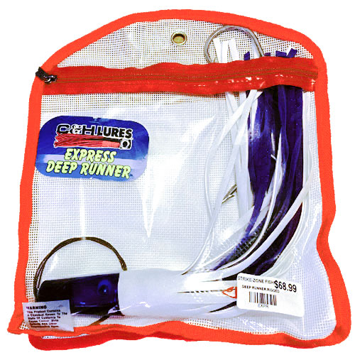 C&H Single Pocket Lure Bag with Deep Runner Rigged Lure
