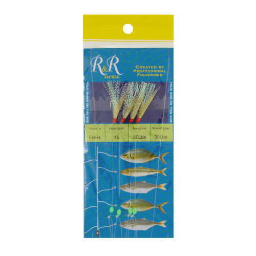 R&R Tackle Sabiki Rig - Blue Runner (FSH4) - Click Image to Close