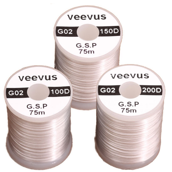 Veevus GSP (Gel Spun Polyethylene) Thread (White) - Click Image to Close